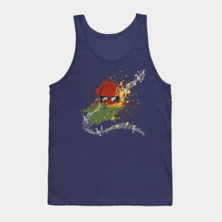 Grunge Dj Illustration Tank Top